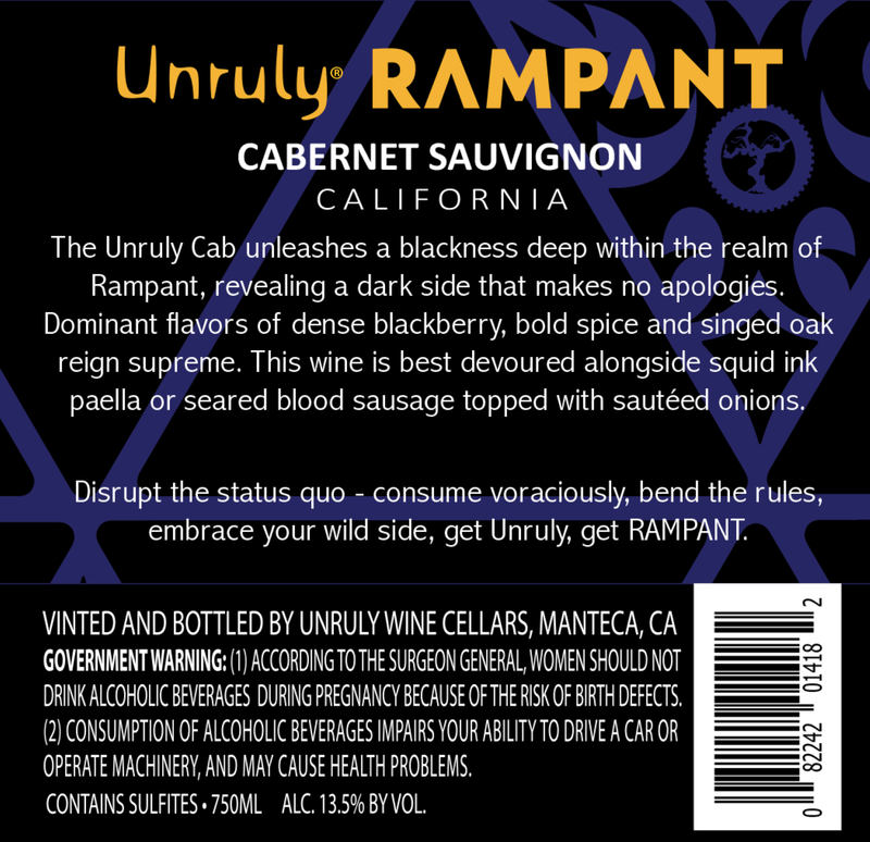 Unruly Rampant Black Cabernet Sauvignon 750ml