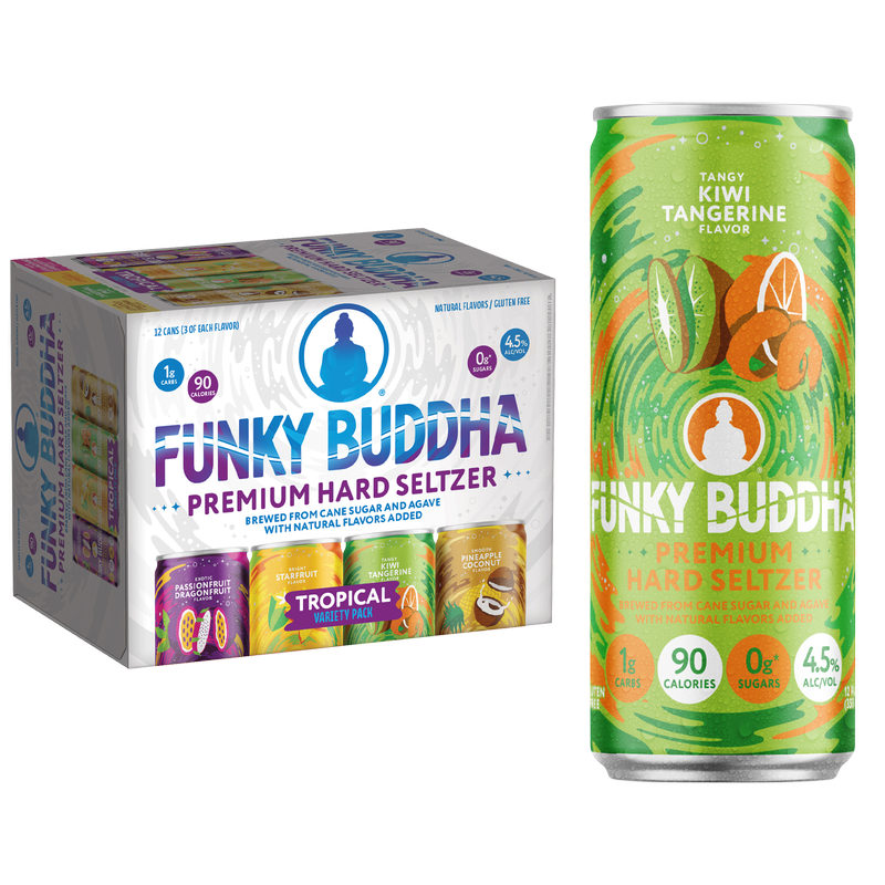 Funky Buddha Hard Seltzer Tropical Variety Pack 12pk 12oz Can 4.5% ABV