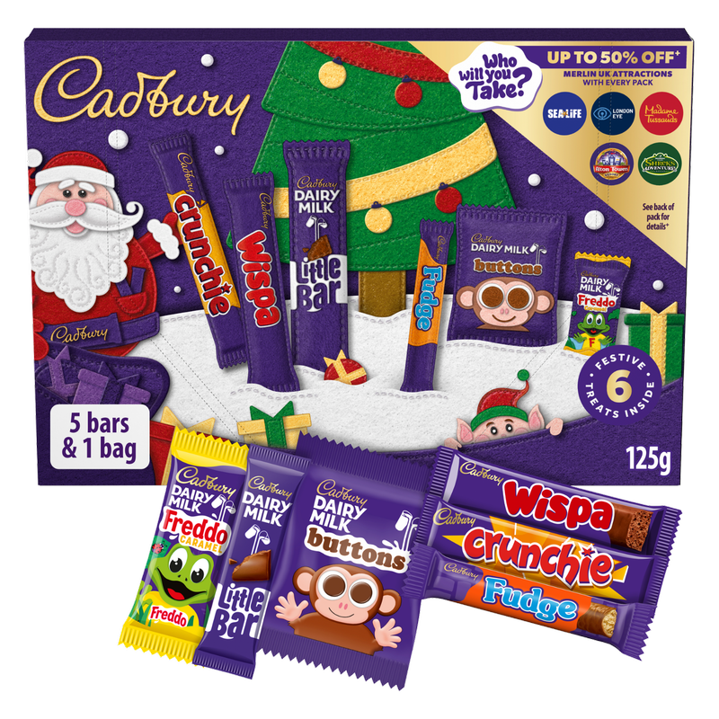 Cadbury Medium Santa Selection Box, 125g