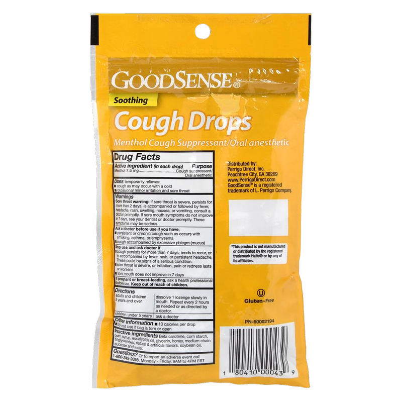 GoodSense Honey Lemon Cough Drops 30ct