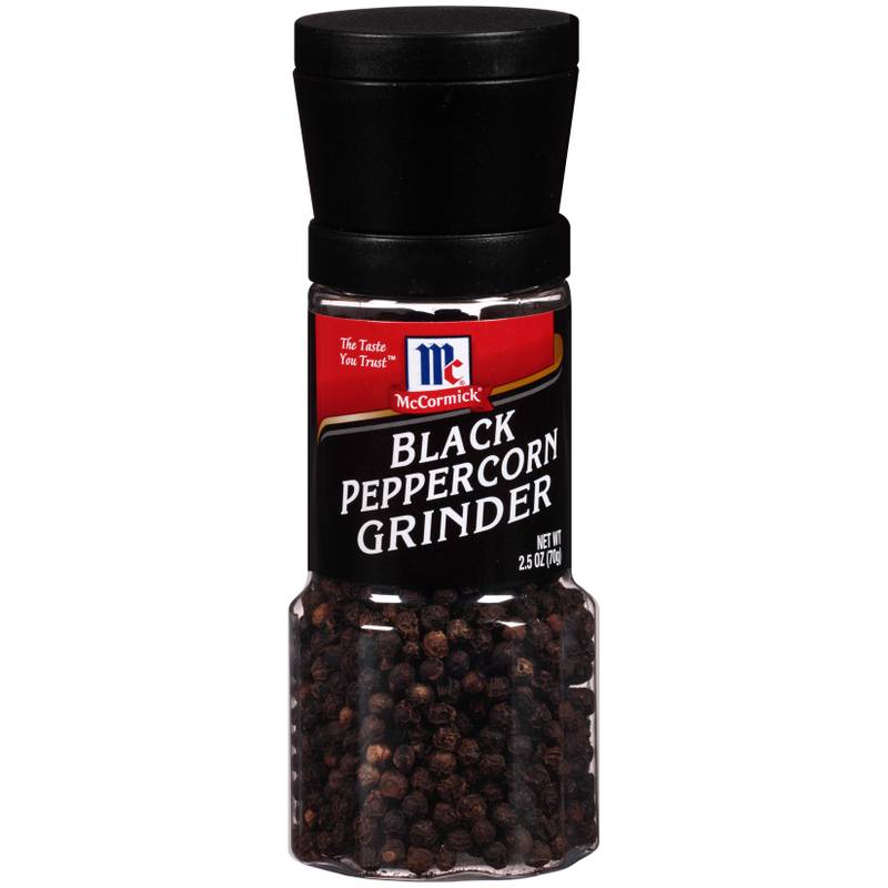 McCormick Black Peppercorn Grinder, 2.5oz. 
