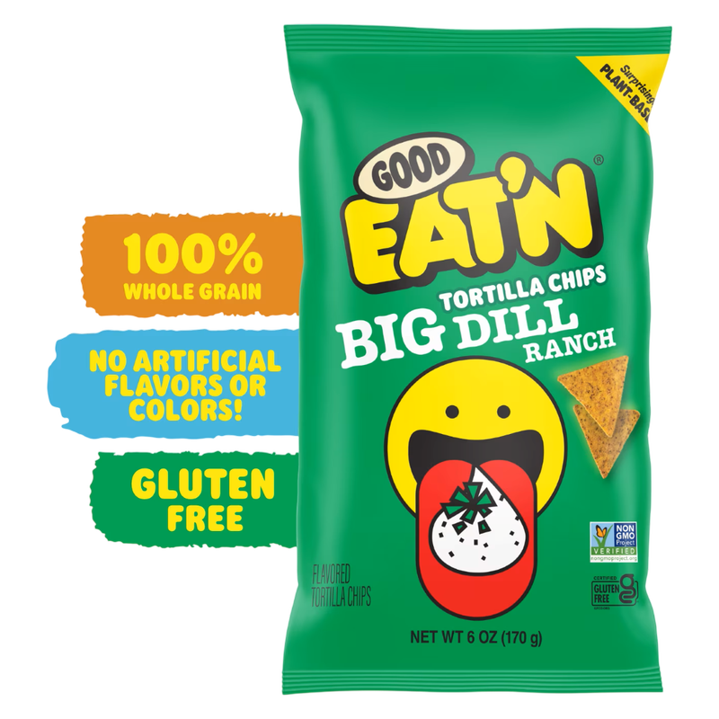 Good Eat'n Big Dill Ranch Tortilla Chips, 6oz