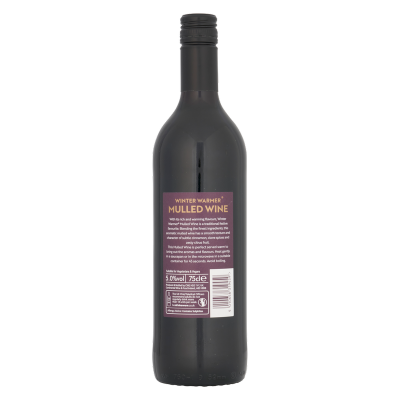 Winter Warmer Mulled Wine, 70cl