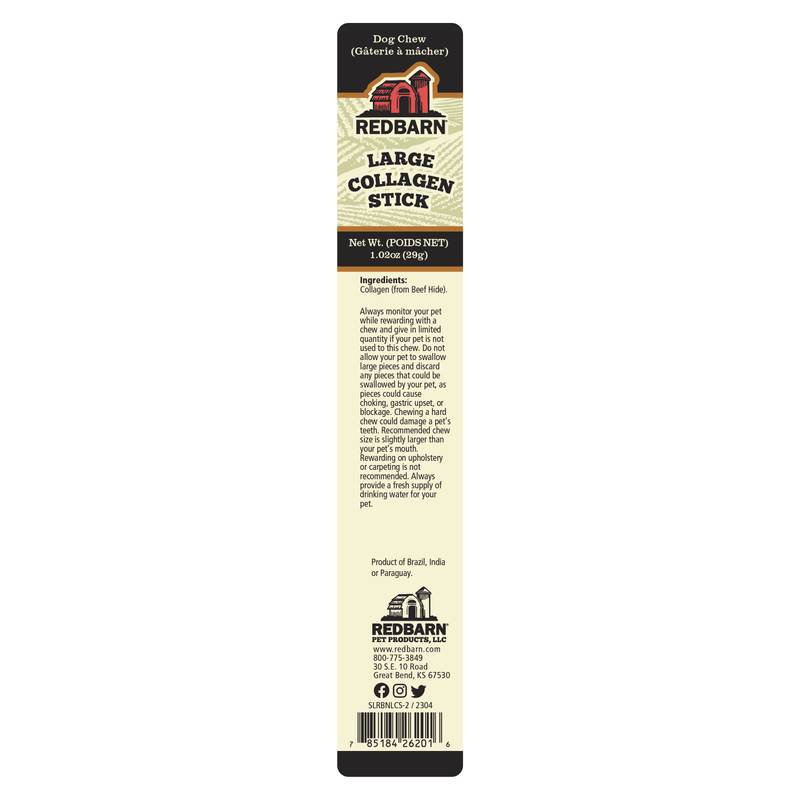 RedBarn Large Collagen Stick, 11 inches