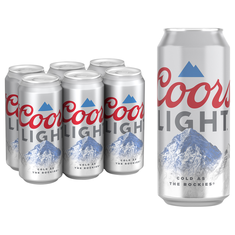Coors Light 6pk 16oz Can 4.2% ABV