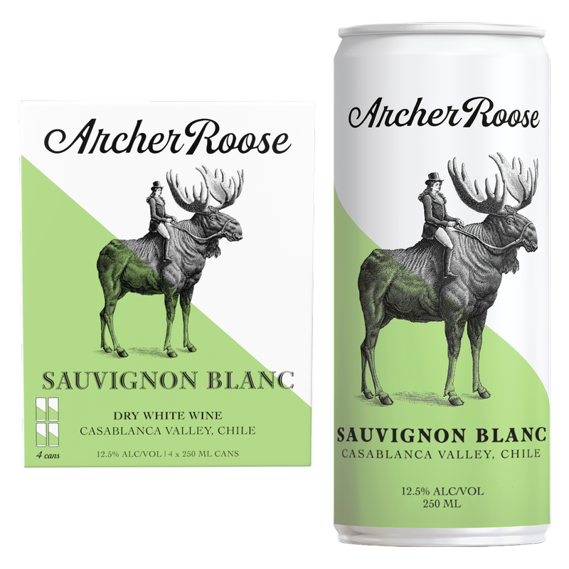 Archer Roose Sauvignon Blanc, Canned White Wine 4pk 250ml