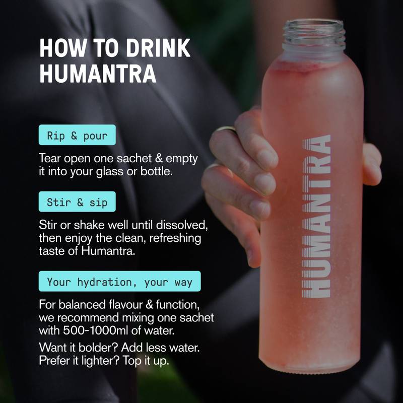 Humantra Berry Pomegranate Electrolyte Powder, 3pcs