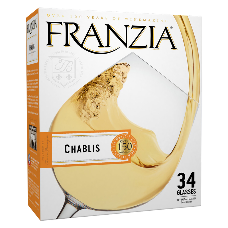 Franzia Chablis World Classics White Wine 5L Box