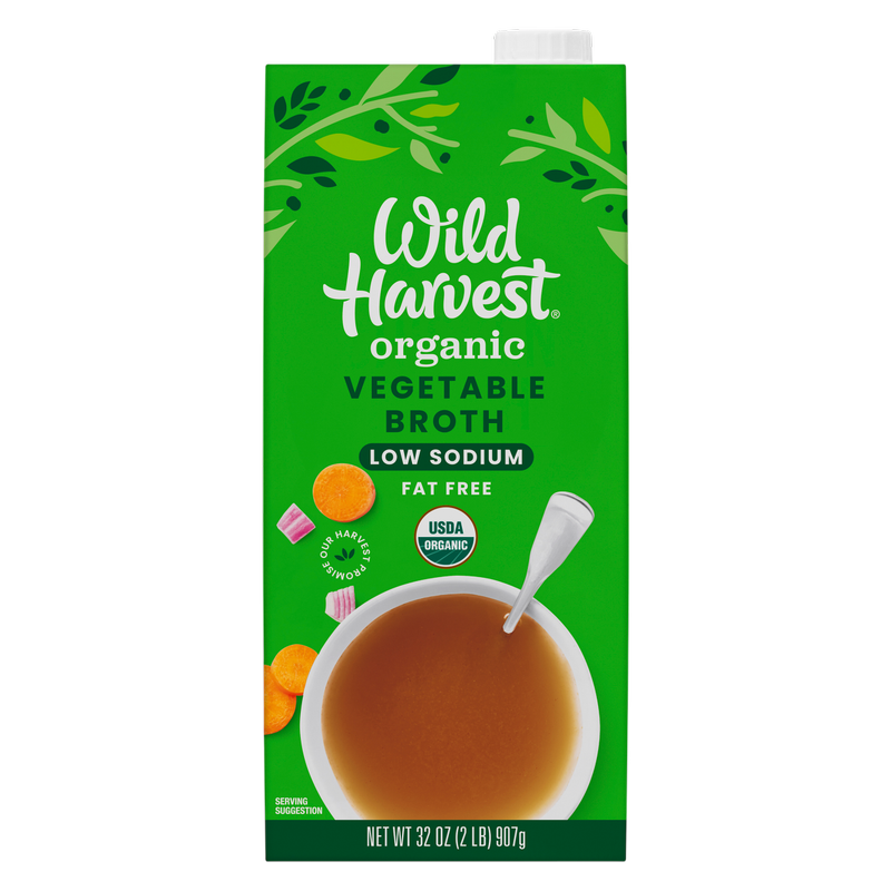 Wild Harvest Organic Lower Sodium Vegetable Broth 32oz