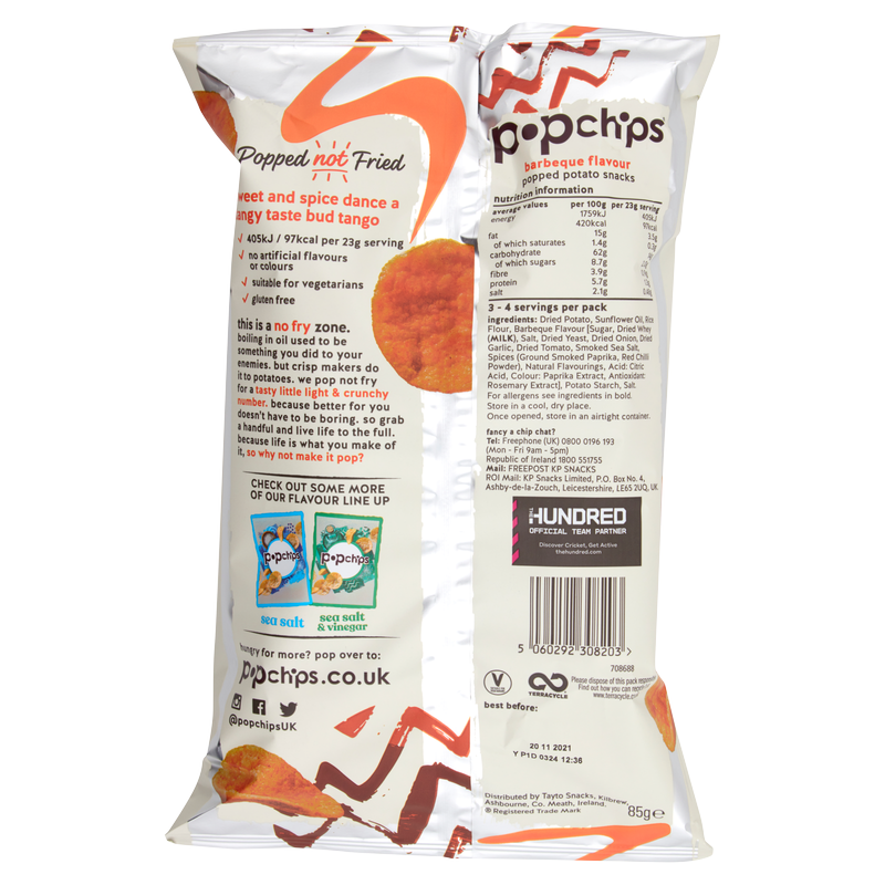 Popchips Barbeque, 85g
