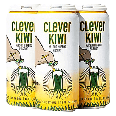 Burgeon Beer Co. Clever Kiwi Pilsner 4pk 16oz Can