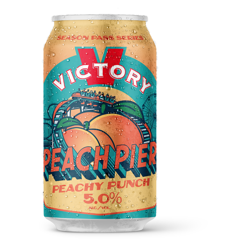 Victory Peach Pier 6pk 12oz Can