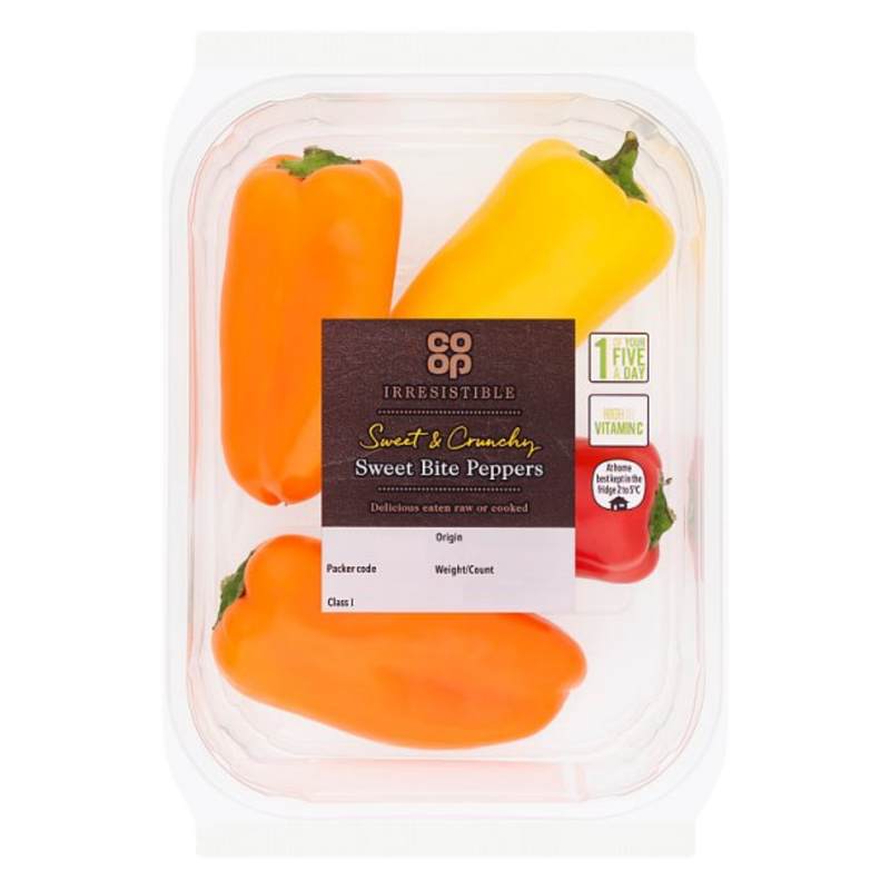Co-op Irresistible Sweet Bite Peppers, 150g