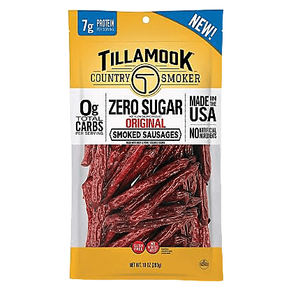 Tillamook Smoked Sausages Zero Sugar 10oz