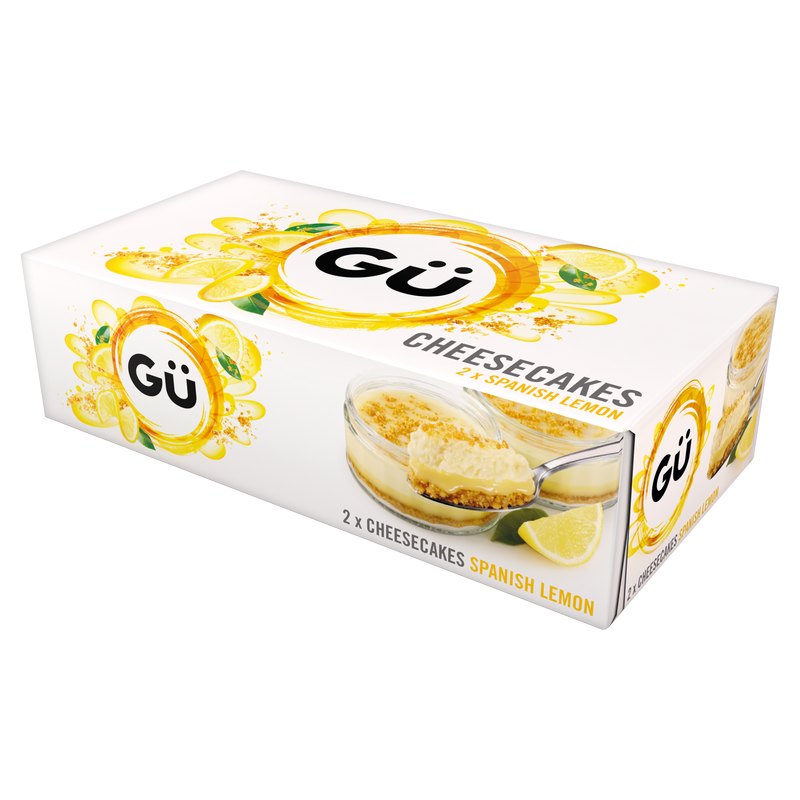Gu Spanish Lemon Cheesecakes, 2 x 90g