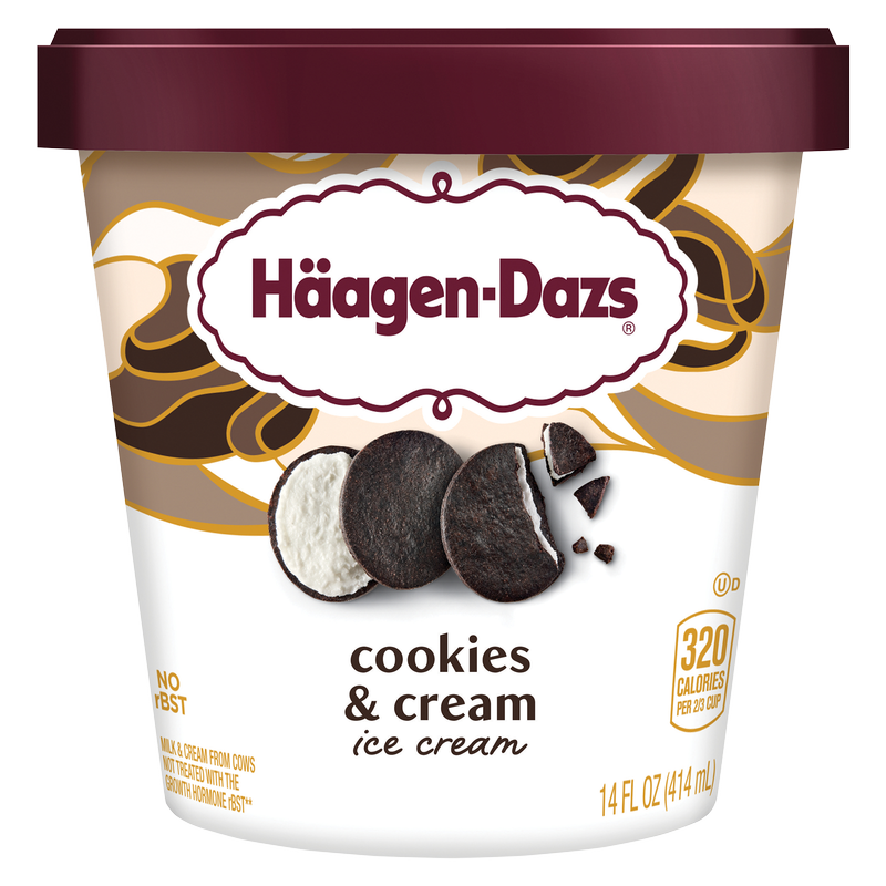 Haagen-Dazs Cookies & Cream Ice Cream Pint