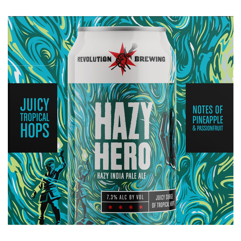Revolution Hazy Hero IPA 6pk 12oz Can 7.3% ABV