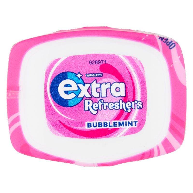 Wrigley's Extra Refreshers Bubblemint Gum, 30pcs