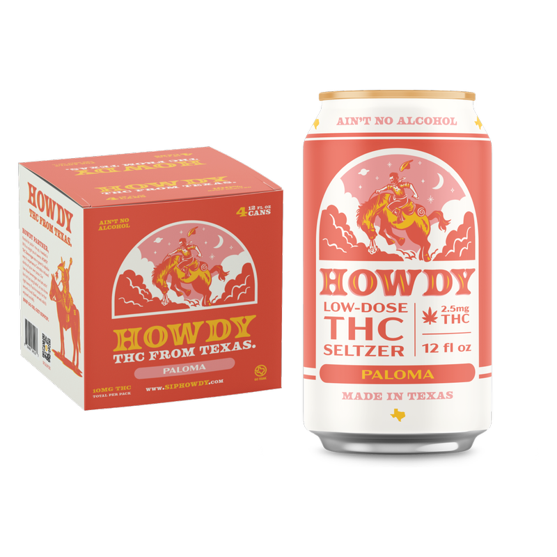 HOWDY Paloma 2.5mg THC 4pk 12oz Can