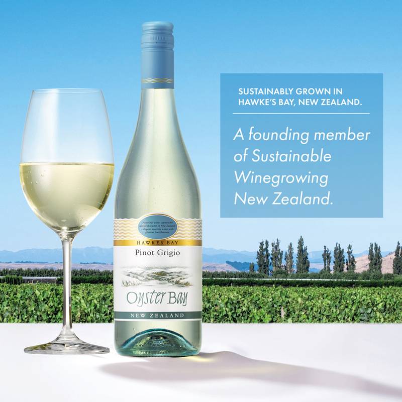 Oyster Bay Pinot Grigio White Wine 750ml Btl 12.5% ABV