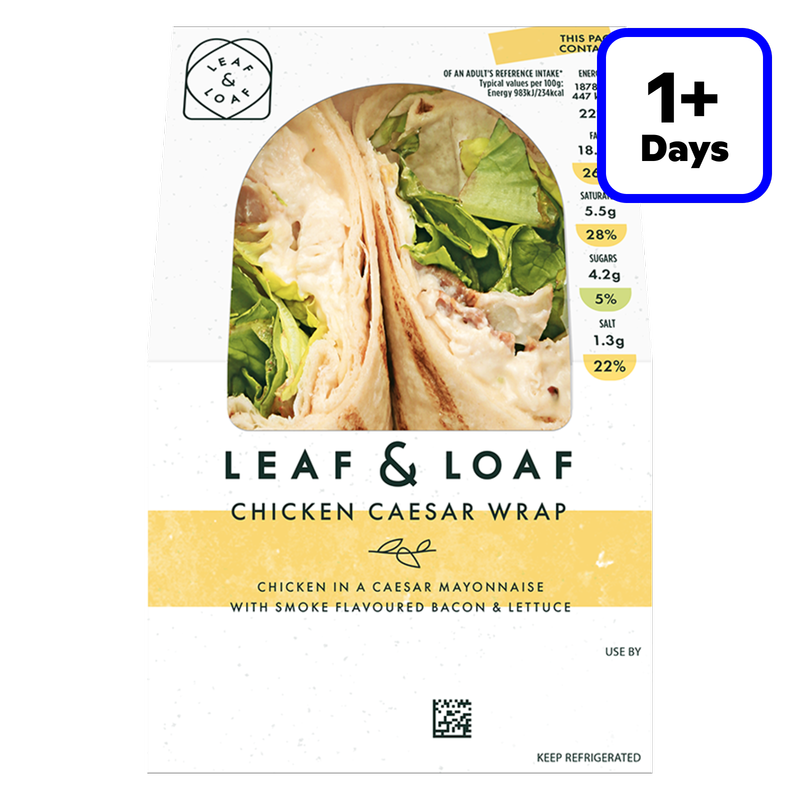 Leaf & Loaf Chicken Caesar Wrap, 1pcs