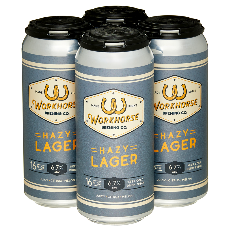 Workhorse Hazy Lager 4pk 16oz Can 6.7% ABV