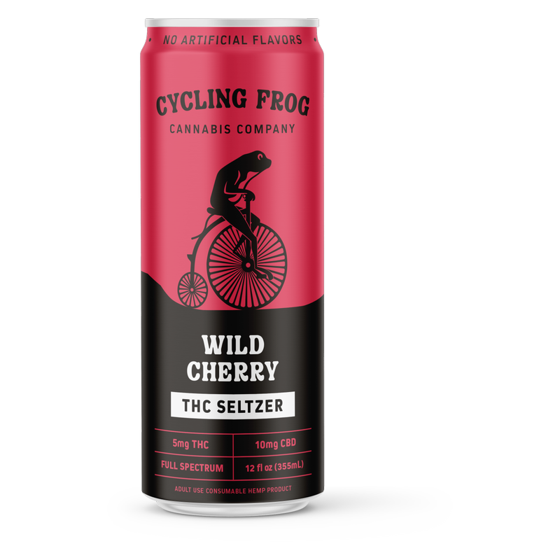 Cycling Frog 5mg THC Wild Cherry Seltzer 12oz Can