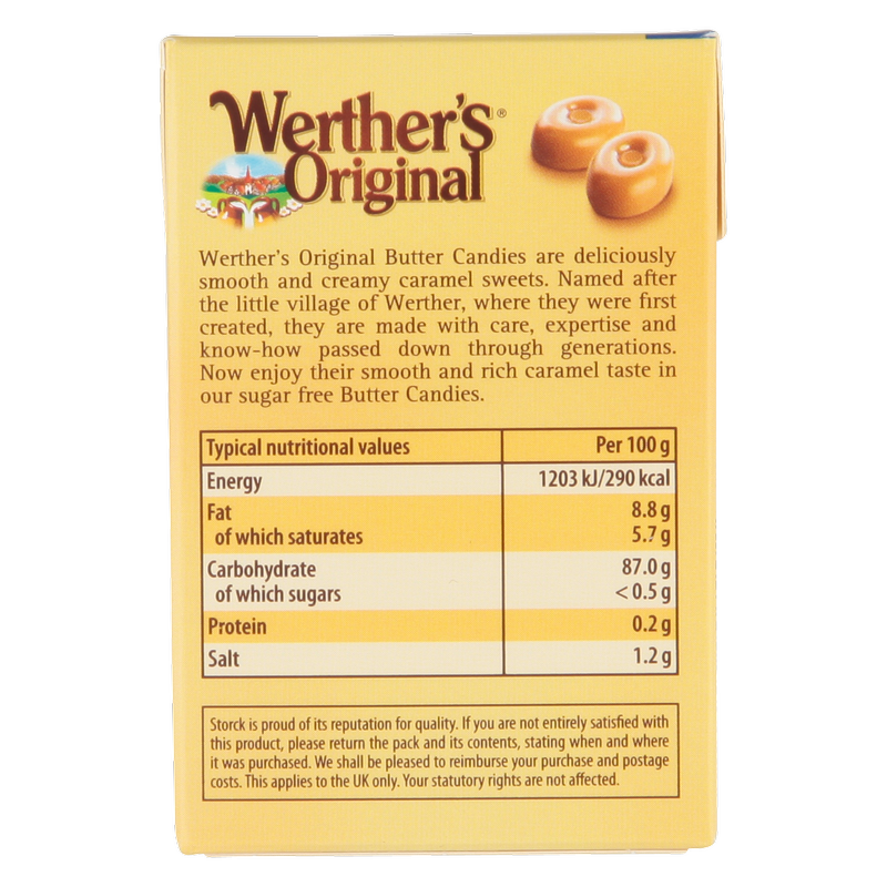 Werther's Original Butter Caramel Candies Sugar Free, 42g