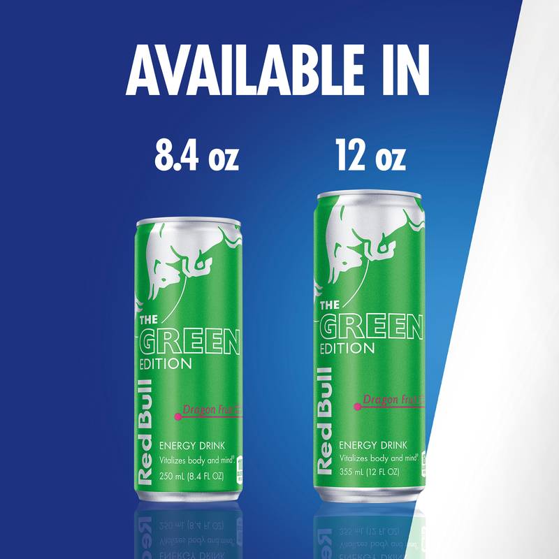 Red Bull Energy Drink The Green Edition Dragon Fruit 24pk 8.4oz Can