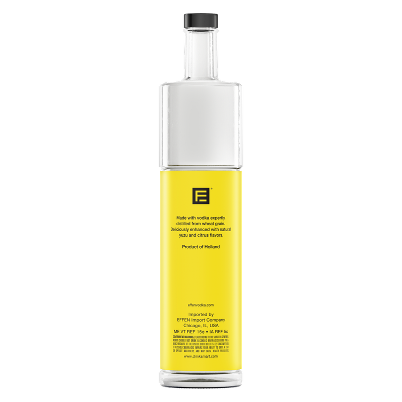 Effen Yuzu Citrus Vodka 750ml (75 Proof)