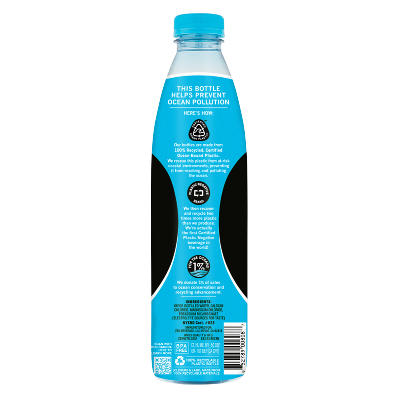 ZenWTR Alkaline Water 1L bottle