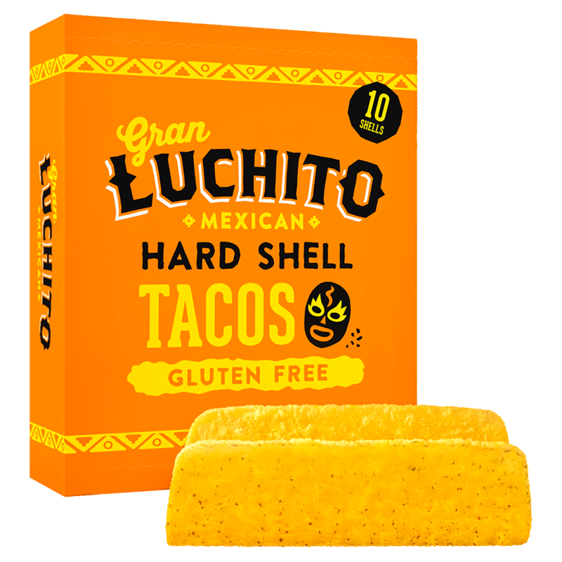 Gran Luchito Mexican Hard Taco Shells, 160g