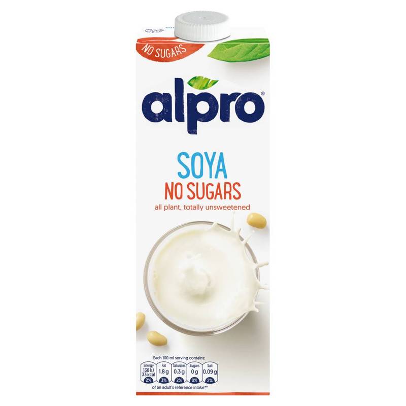 Alpro No Sugars Soya Drink, 1L