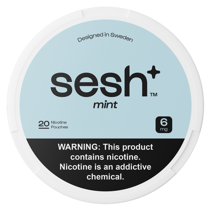 Sesh+ Mint Nicotine Pouch, 6mg