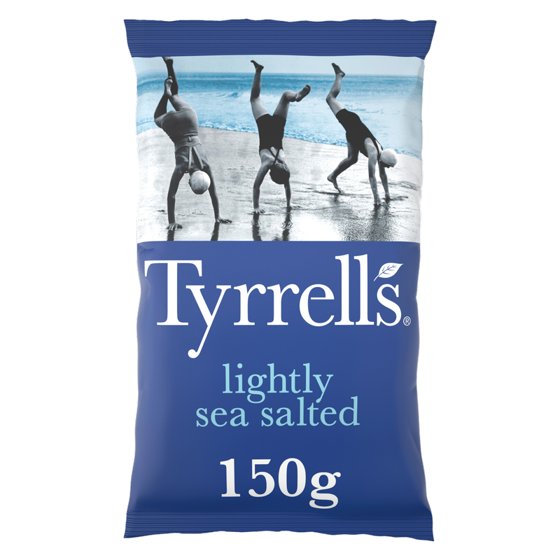 Tyrrells Lightly Sea Salted Crisps, 150g