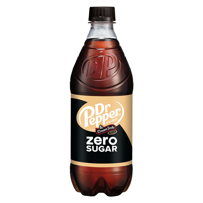 Dr Pepper & Cream Soda Zero Sugar 20oz Btl