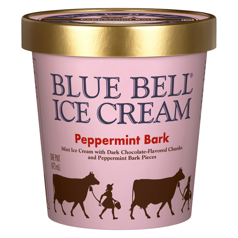 Blue Bell Peppermint Bark Ice Cream, 16oz. 
