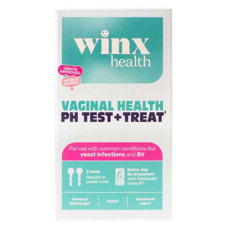 Winx Health Vaginal Health pH Test & Treat, 2ct