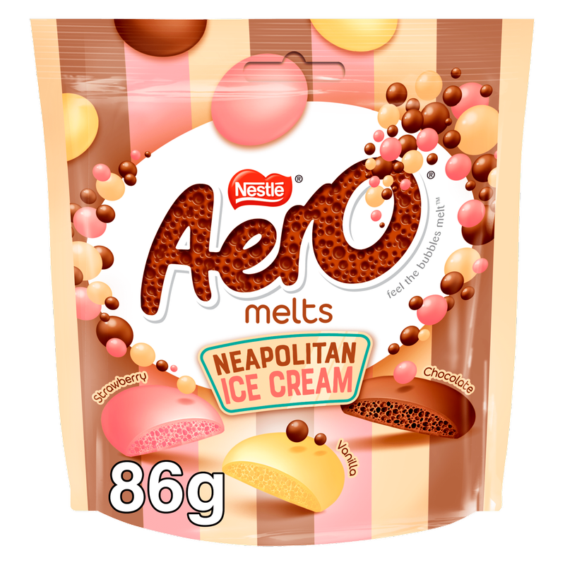 Aero Melts Neopolitan Ice Cream Pouch, 86g