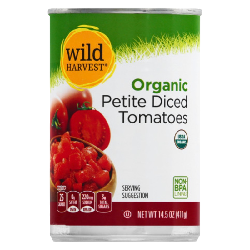 Wild Harvest Organic Petite Diced Tomatoes 14.5oz