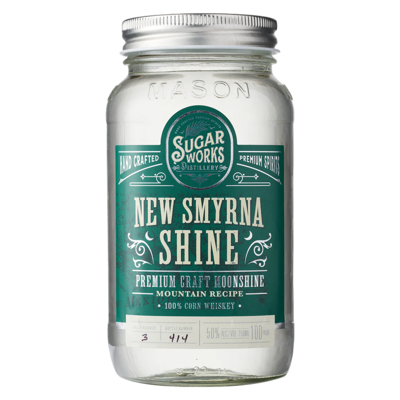 Sugar Works New Smyrna Shine Moonshine 750 ml (100 Proof)