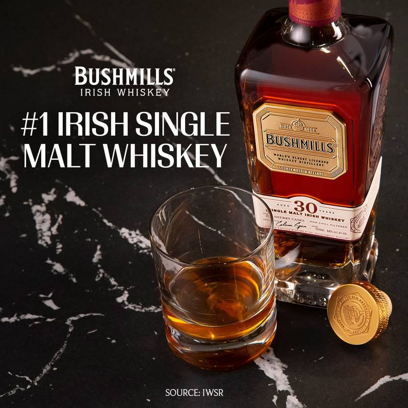 Bushmills 30 Year Irish Whiskey 750ml (92 Proof)