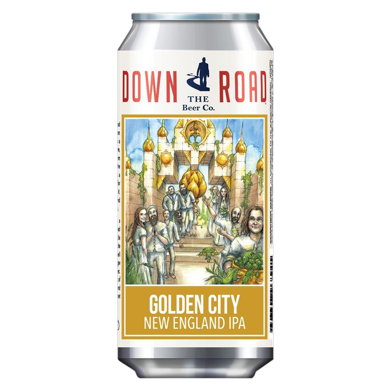 Down the Road Golden City NE IPA 4pk 16oz Can 7.0% ABV