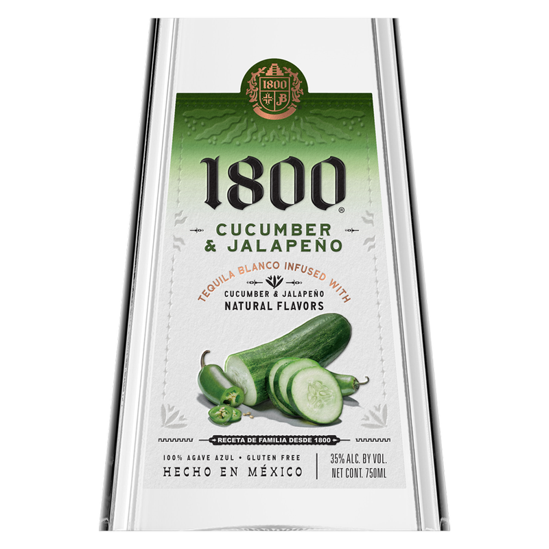 1800 Cucumber & Jalapeño Tequila 750ml (70 proof)