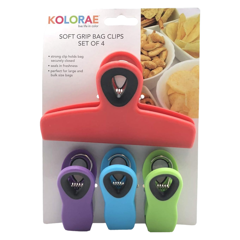 Kolorae Soft Grip Bag Clip Set