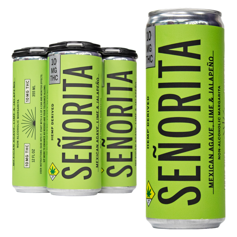 Senorita Spicy Lime 10mg THC Margarita 4pk 12oz Can