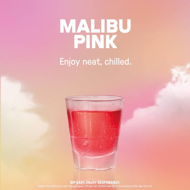 Malibu Pink Flavored Rum 100ml