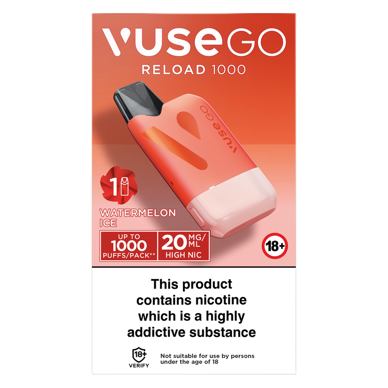 Vuse Go Reload Orange Starter Kit Watermelon Ice 20mg/ml, 2 x 2ml
