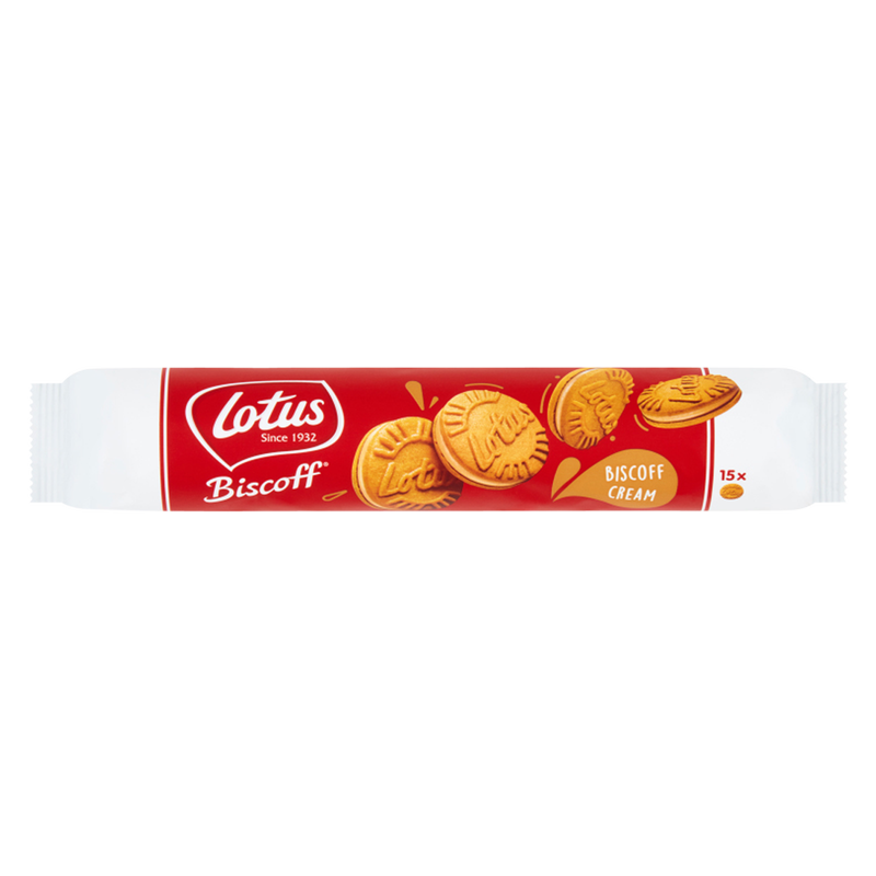 Lotus Biscoff Cream Filled Sandwich Biscuits, 150g