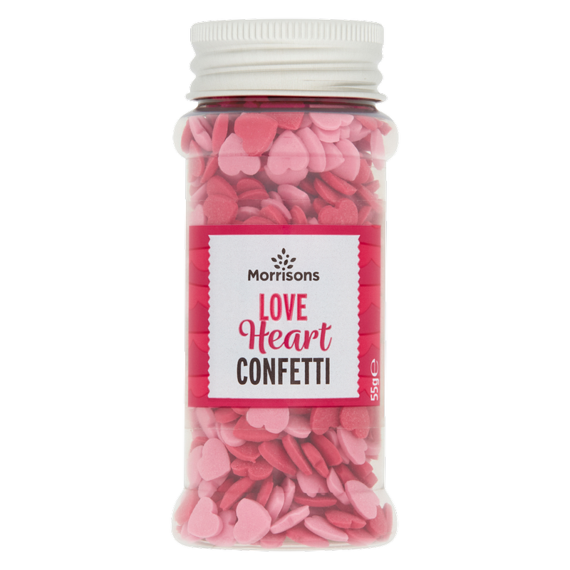 Morrisons Love Heart Confetti, 55g